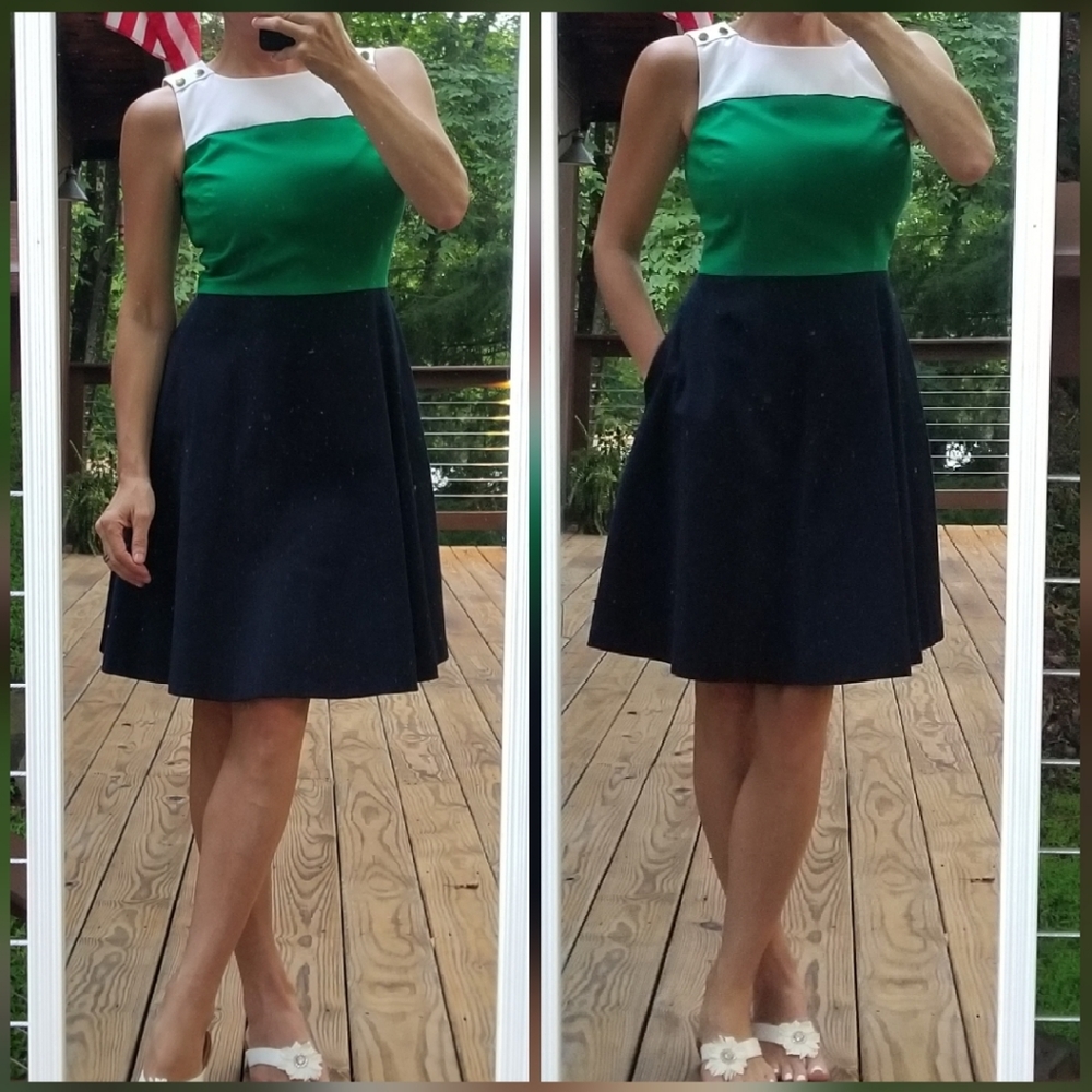 Tommy Hilfiger Color block flair dress 2
